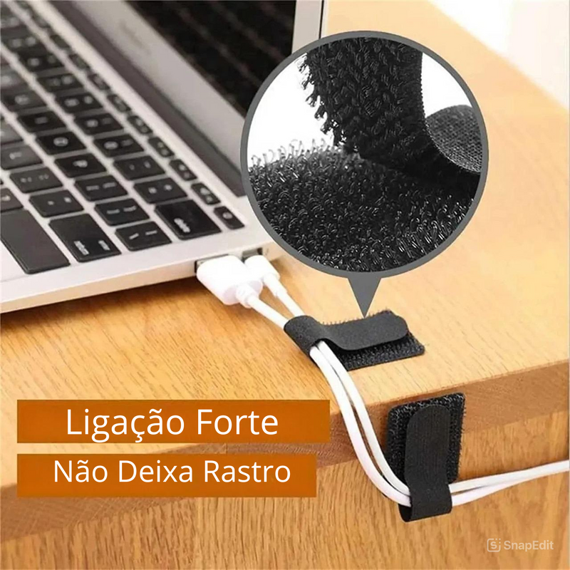 Fita De Velcro Para Organização De Fios