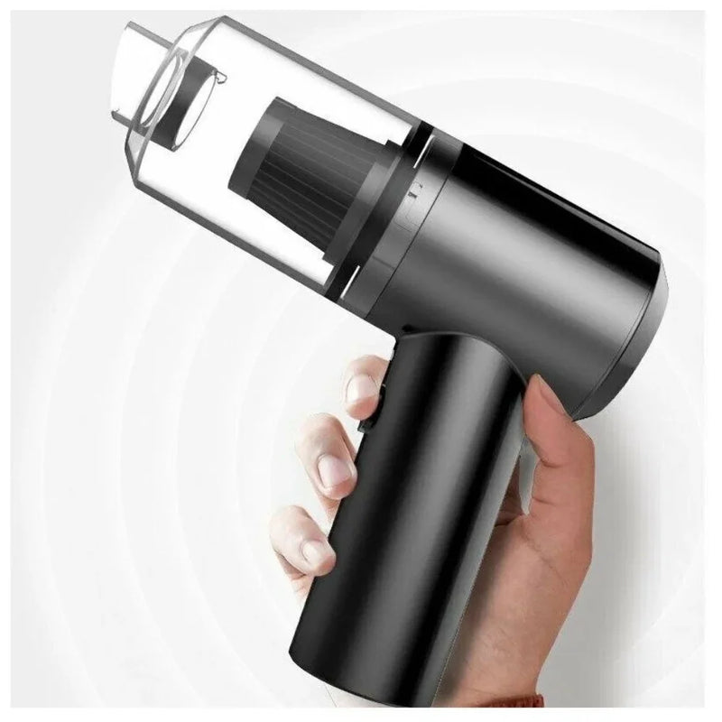 Mini Aspirador de Pó Elétrico Portátil para Casa/Automóvel 3 em 1 - 110V - Preto