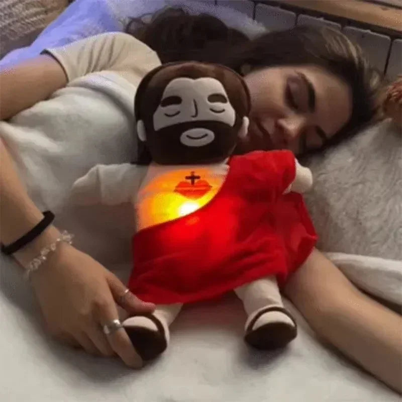 Pelúcia Menino Jesus que Respira e Acalma a Alma