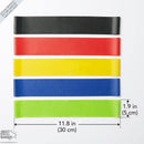 Kit 5 Faixa de Elástico de Resistencia Fitness